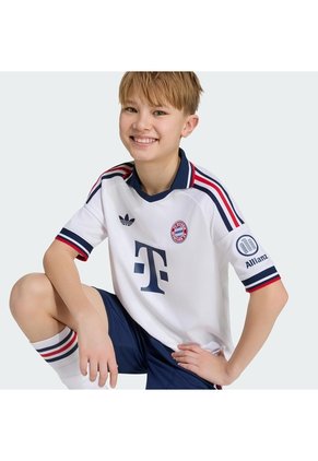 Camiseta Fútbol Blanca Adidas Visitante Fc Bayern 26/27 Niños