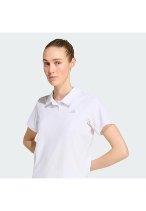 Camiseta Tenis Blanca Adidas Polo Climacool Mujer