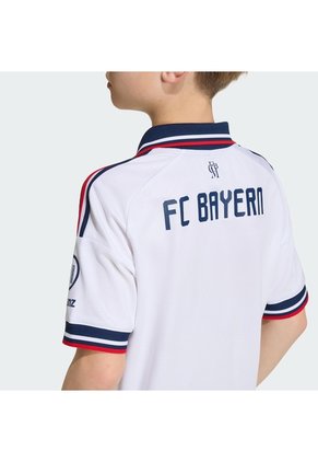 Camiseta Fútbol Blanca Adidas Visitante Fc Bayern 26/27 Niños