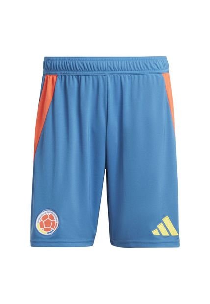 Adidas Performance Pantaloneta Adidas Hombre Local Selección Colombia 24 - Azul - Naranja Pantaloneta
