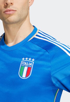 Camiseta Azul Royal-Blanco-Dorado adidas Performance Primera Equipación Italia 23