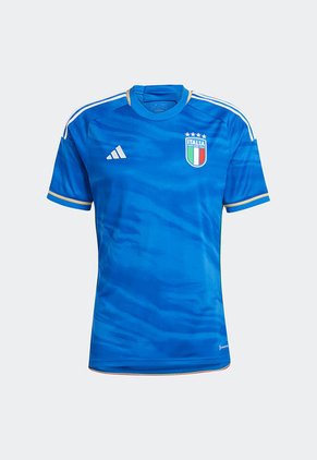 Camiseta Azul Royal-Blanco-Dorado adidas Performance Primera Equipación Italia 23