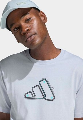 Camiseta adidas Sportswear Graphic Motorsport Track Gris