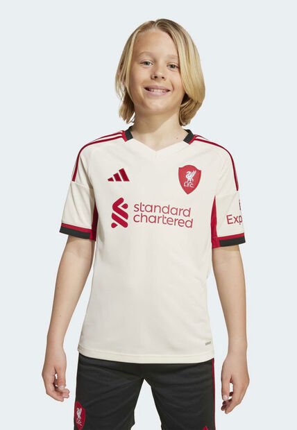Camiseta Liverpool FC Visitante 25/26 adidas Performance Marfil