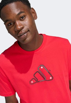 Camiseta adidas Sportswear Graphic Motorsport Track Rojo