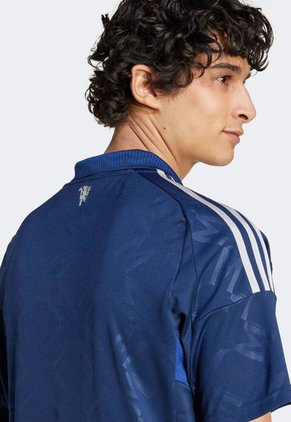 Camiseta Azul-Blanco adidas Performance Visitante Manchester United 24/25