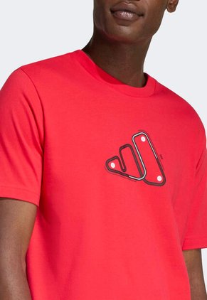 Camiseta adidas Sportswear Graphic Motorsport Track Rojo