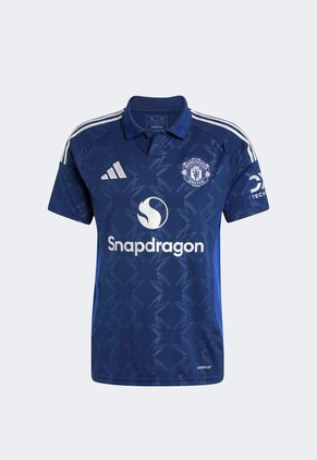 Camiseta Azul-Blanco adidas Performance Visitante Manchester United 24/25