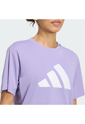 Camiseta Running Morada Adidas Adi365 Essentials Brand Love Mujer