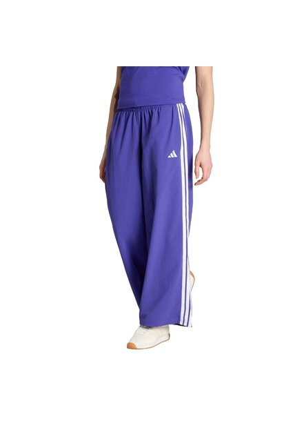 Pantalón Morado Adidas Essentials 3 Rayas Lifestyle Parachute Tejido Mujer