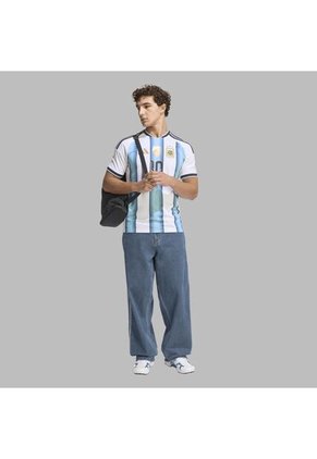 Camiseta Adidas Hombre Local Argentina  26 Messi - Azul