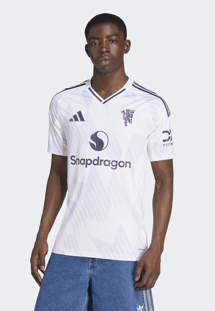 Camiseta Manchester United FC Visitante 25/26 adidas Performance Blanco