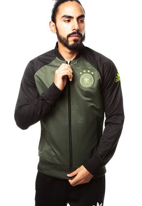 Chaqueta Verde-Negro adidas Alemania Dfb Anth Jkt Wo