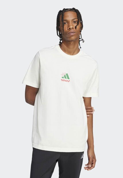 Camiseta adidas Sportswear Lounge Pizza Blanco