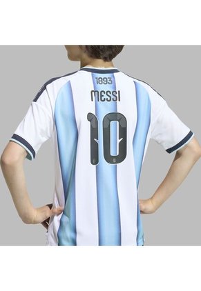 Camiseta Adidas Kids Local Selección Argentia 26 Messi - Azul