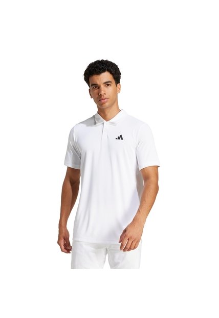 Camiseta Tenis Blanca Adidas Polo Hombre