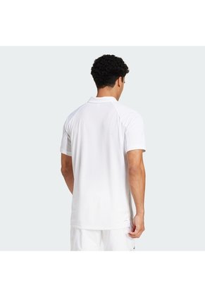 Camiseta Tenis Blanca Adidas Polo Hombre