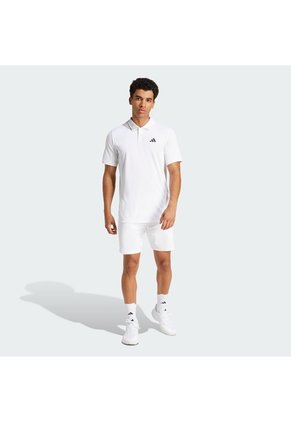 Camiseta Tenis Blanca Adidas Polo Hombre