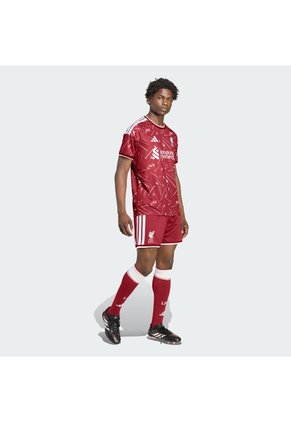 Shorts Fútbol Vinotinto Adidas Locales Liverpool Fc 26/27 Hombre