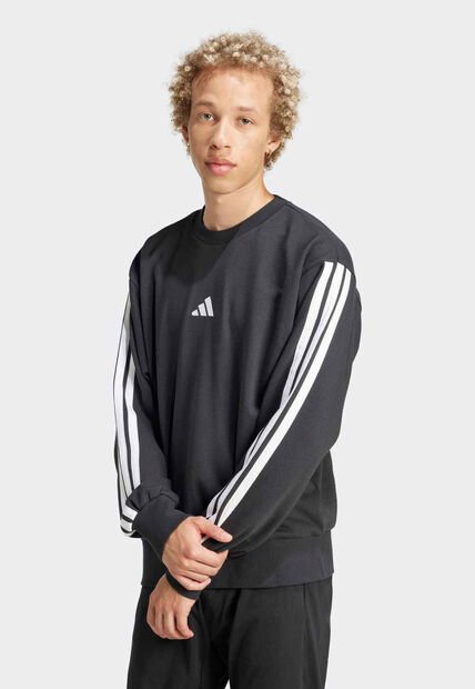 Buzo adidas Sportswear  Essentials 3 Rayas Negro