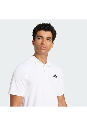 Camiseta Tenis Blanca Adidas Polo Hombre