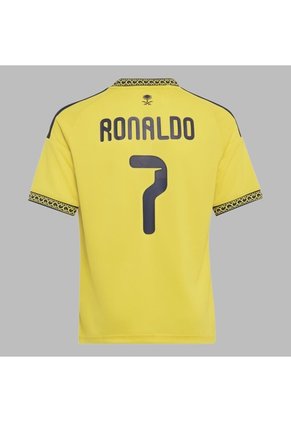 Camiseta Adidas Kids Local Al Nassr 26/27 Ronaldo 7 - Amarillo - Fútbol | Uso Casual Y Entrenamiento