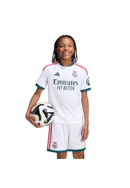 Camiseta Fútbol Blanca Adidas Local Real Madrid 26/27 Niños