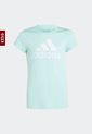 Camiseta Aguamarina-Blanco adidas Performance Essentials Logo Grande de adidas Performance
