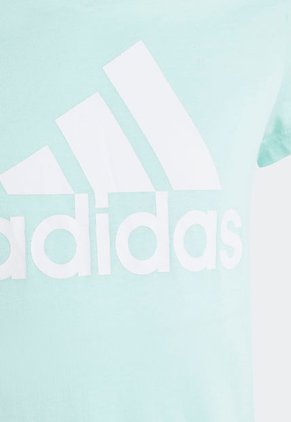 Camiseta Aguamarina-Blanco adidas Performance Essentials Logo Grande