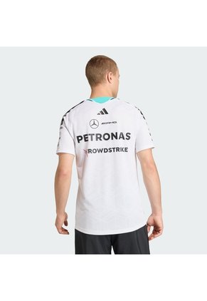 Camiseta Blanca Adidas Mercedes AMG Petronas F1 Team Driver Versión Profesional Hombre