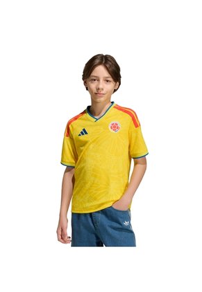 Camiseta Fútbol Amarilla Adidas Local Selección Colombia 26 Niños