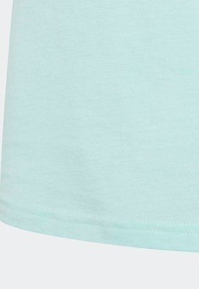 Camiseta Aguamarina-Blanco adidas Performance Essentials Logo Grande