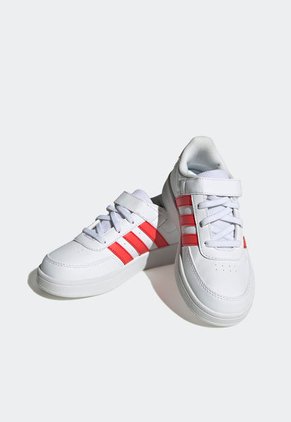 Tenis Lifestyle Blanco-Rojo-Rosa adidas Kids Breaknet 2.0