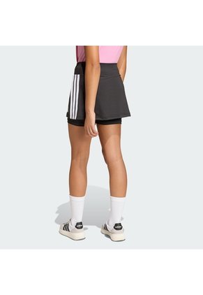 Shorts Entrenamiento Negro Adidas Train Essentials 3 Rayas Niñas