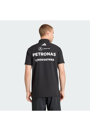 Camiseta Negra Adidas Polo Equipo Ingenieros Mercedes AMG Petronas F1 Hombre