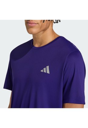 Camiseta Running Morada Adidas Adi365 Essentials Hombre