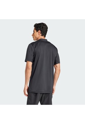 Camiseta Tenis Negra Adidas Club Henley Hombre