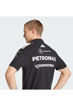 Camiseta Negra Adidas Polo Equipo Ingenieros Mercedes AMG Petronas F1 Hombre