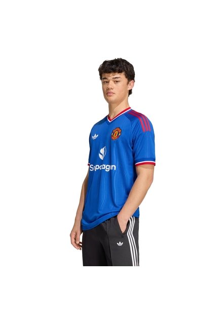 Camiseta Fútbol Azul Adidas Visitante Manchester United '26/27 Hombre