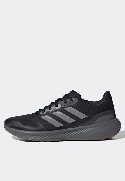 Tenis Running Negro-Gris-Marrón adidas Performance Runfalcon 3 TR