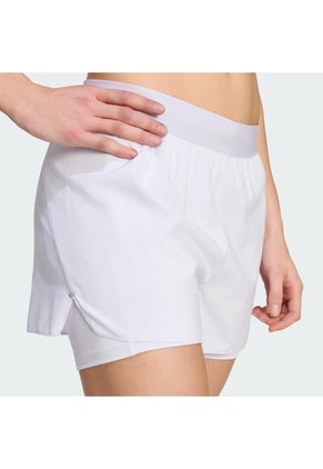 Shorts Running Morado Adidas Adi365 Essentials 2 En 1 Mujer