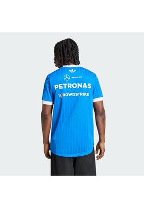 Camiseta Azul Adidas Piloto Mercedes AMG Petronas F1 Team Versión Oficial Hombre