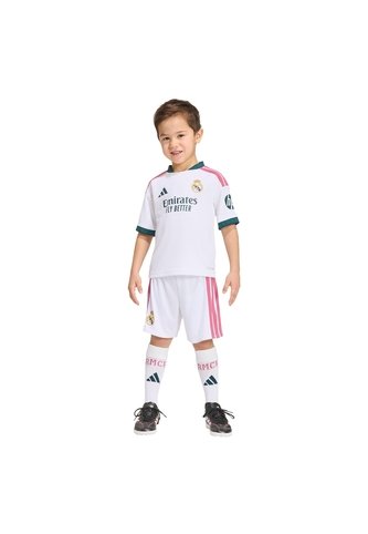 Conjunto Fútbol Blanco Adidas Local Real Madrid 26/27 Niños adidas Performance