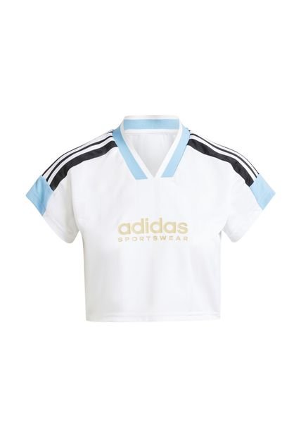 Adidas Performance Camiseta Adidas Mujer W Tiro Np Cro T - Blanco-Azul Camiseta