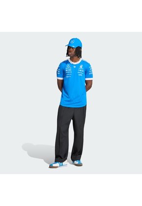Camiseta Azul Adidas Piloto Mercedes AMG Petronas F1 Team Versión Oficial Hombre