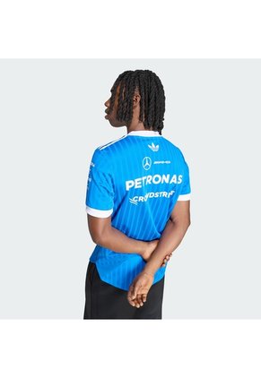 Camiseta Azul Adidas Piloto Mercedes AMG Petronas F1 Team Versión Oficial Hombre