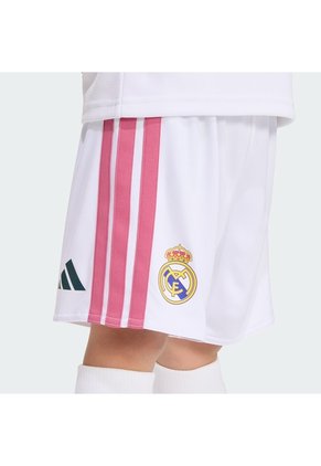 Conjunto Fútbol Blanco Adidas Local Real Madrid 26/27 Niños