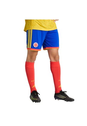 Shorts Fútbol Azul Adidas Locales Selección Colombia 26 Hombre