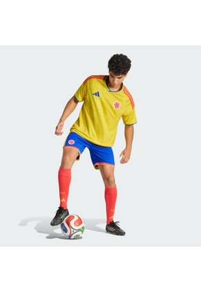Shorts Fútbol Azul Adidas Locales Selección Colombia 26 Hombre