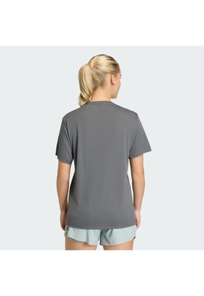 Camiseta Running Gris Adidas Adi365 Essentials Brand Love Mujer